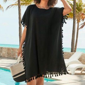 New Tassel Fringe Trim caftan Coverup Swimsuits For All fits 10-16